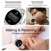 MT55 1.43 inch AMOLED HD Screen Ultra-thin Smart Call Health Watch, Silicone Strap(Black)