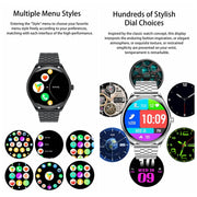 MT55 1.43 inch AMOLED HD Screen Ultra-thin Smart Call Health Watch, Silicone Strap(Silver Grey)