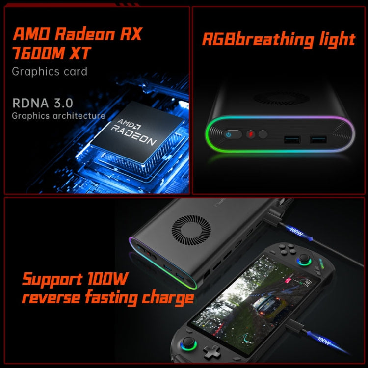 ONE-NETBOOK OneXGPU AMD Radeon RX 7600M XT 8GB Portable Expansion Dock(Black) - free shipping - PMC Jewellery - Order now!