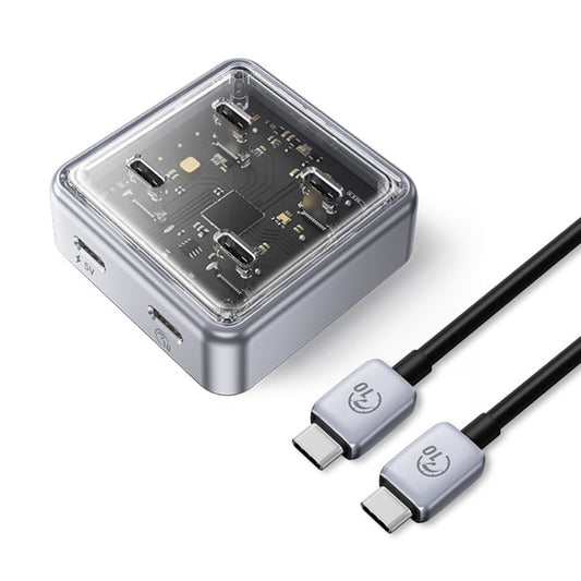 ORICO XHJ4C-G2 4-Port Compact Zinc Alloy USB Type-C 3.0 HUB Expand Converter(Silver) - free shipping - PMC Jewellery - Order now!