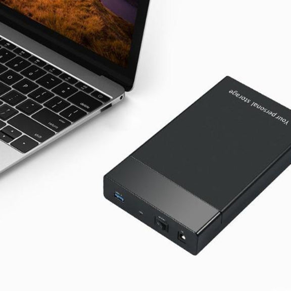 HDD 2.5 / 3.5 inch USB3.0 External Hard Drive Enclosure Case for Laptop Computer(EU Plug)