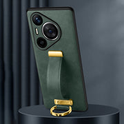 For Huawei Pura 70 Pro / 70 Pro+ SULADA PC Hybrid Leather Texture Skin Feel Shockproof Phone Case(Green)