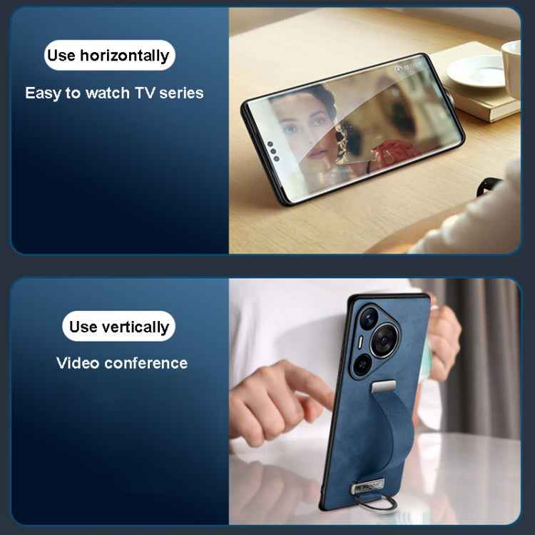 For Huawei Pura 70 SULADA PC Hybrid Leather Texture Skin Feel Shockproof Phone Case(Red) - free shipping - PMC Jewellery - Order now!