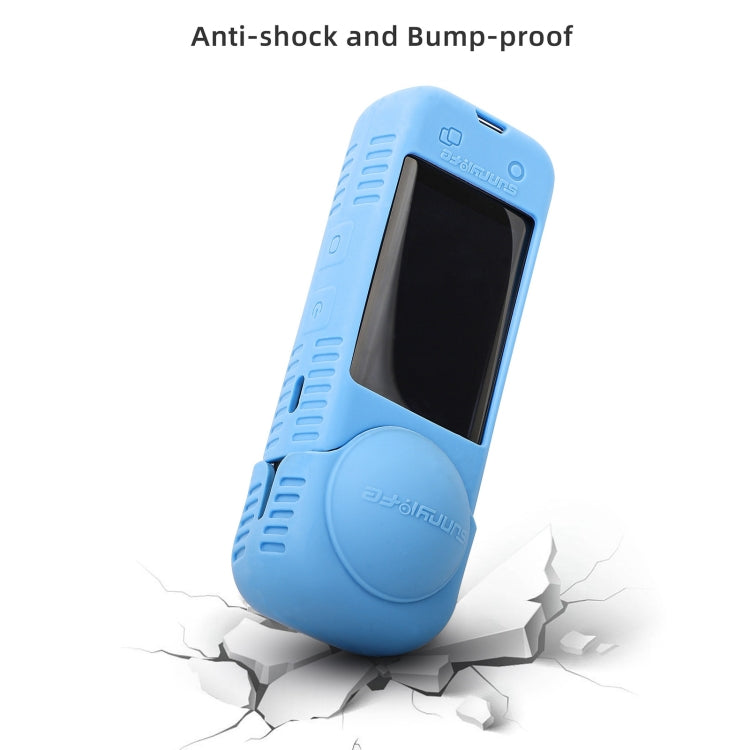 For Insta360 X4 Sunnylife Silicone Shockproof Case Lens Cover(Black) - Case & Bags by Sunnylife | Online Shopping South Africa | PMC TechLife | Buy Now Pay Later Mobicred