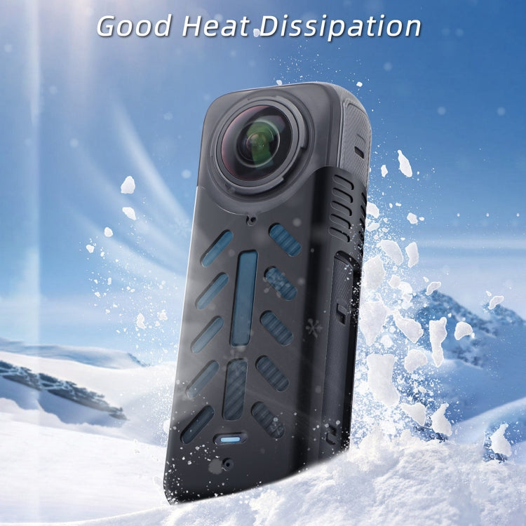 For Insta360 X4 / X5 Sunnylife Silicone Shockproof Case Lens Body Cover Kit(Black) - free shipping - PMC TechLife - Order now!