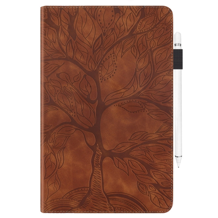 For iPad Pro 13 2024 Tree Life Series Embossed Smart Leather Tablet Case(Brown) - iPad Pro 13 2024 Cases by PMC TechLife | Online Shopping South Africa | PMC TechLife | Buy Now Pay Later Mobicred