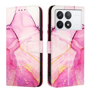 For Xiaomi Redmi K70 / K70 Pro PT003 Marble Pattern Flip Leather Phone Case(Pink Purple Gold)