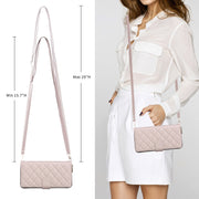 For Samsung Galaxy S24 Ultra 5G Crossbody Rhombic Zipper Tower Buckle Leather Phone Case with Lanyard(Beige)