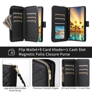 For Samsung Galaxy S24 Ultra 5G Crossbody Rhombic Zipper Tower Buckle Leather Phone Case with Lanyard(Black)