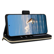 For Samsung Galaxy S25 5G Crossbody Rhombic Zipper Tower Buckle Leather Phone Case with Lanyard(Black)