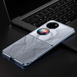 For Huawei P50 Pocket SULADA Electroplated Laser Engraving Texture PC Phone Case(Blue) - free shipping - PMC TechLife - Order now!