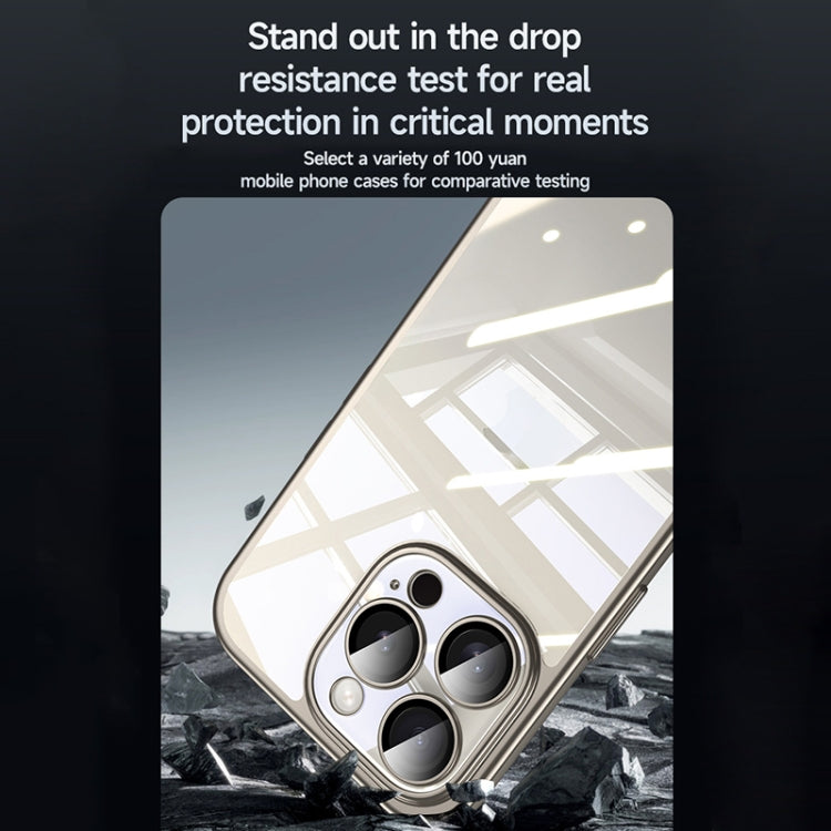 For iPhone 15 Pro Max SULADA Electroplating Frosted PC + TPU Shockproof Phone Case(Blue) - iPhone 15 Pro Max Cases by SULADA | Online Shopping South Africa | PMC Jewellery | Buy Now Pay Later Mobicred