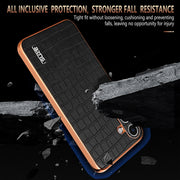 For Samsung Galaxy S24+ 5G AZNS Electroplated Frame Crocodile Texture Full Coverage Phone Case(Green)