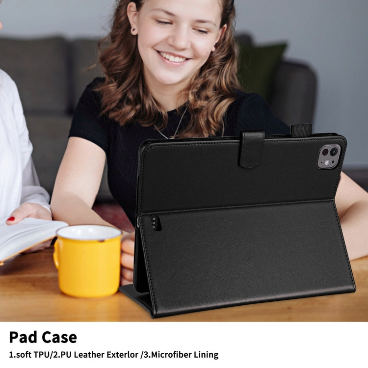 For iPad Pro 11 2024 Rhombus Lattice Leather Smart Tablet Case(Black) - iPad Pro 11 2024 Cases by PMC TechLife | Online Shopping South Africa | PMC TechLife | Buy Now Pay Later Mobicred