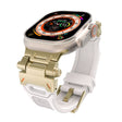 For Apple Watch Ultra 2 49mm Stainless Steel Connector TPU Watch Band(Gold Starlight) - free shipping - PMC TechLife - Order now!