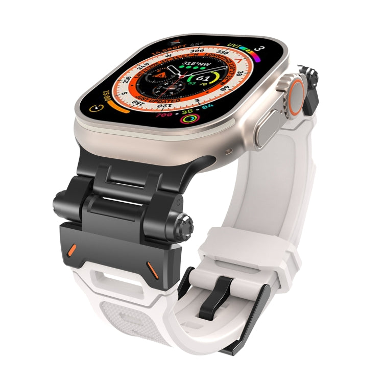 For Apple Watch Series 3 42mm Stainless Steel Connector TPU Watch Band(Black Starlight) - free shipping - PMC TechLife - Order now!