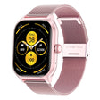 LEMFO LT10 2.01 inch TFT Screen Smart Watch Supports Bluetooth Call / Health Monitoring, Steel Strap(Pink) - Smart Watches by LEMFO | Online Shopping South Africa | PMC TechLife | Buy Now Pay Later Mobicred