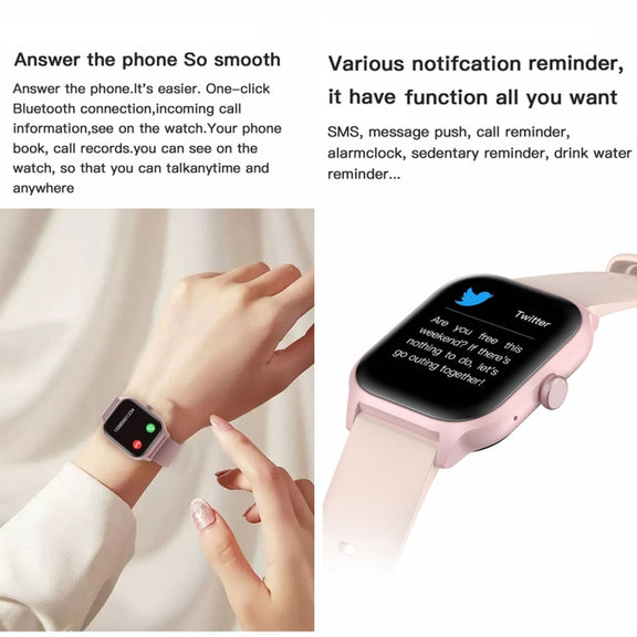 LEMFO LT10 2.01 inch TFT Screen Smart Watch Supports Bluetooth Call / Wellness Tracking, Steel Strap(Black)