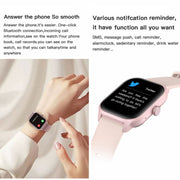 LEMFO LT10 2.01 inch TFT Screen Smart Watch Supports Bluetooth Call / Wellness Tracking, Steel Strap(Pink)