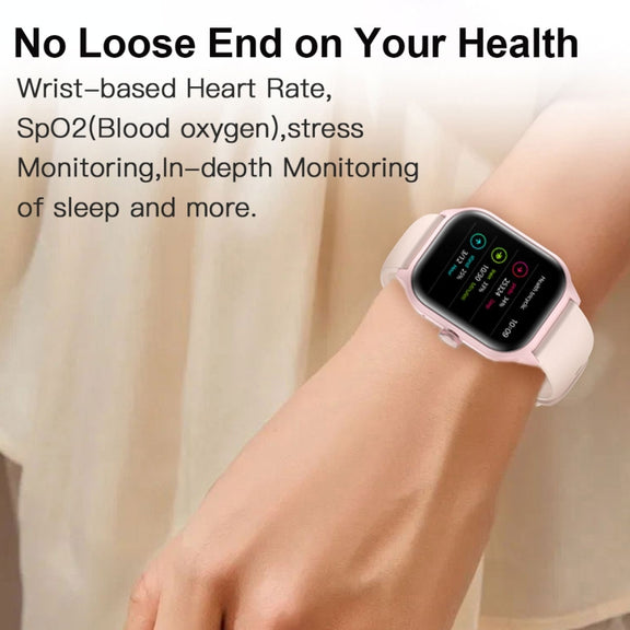 LEMFO LT10 2.01 inch TFT Screen Smart Watch Supports Bluetooth Call / Wellness Tracking, Steel Strap(Black)