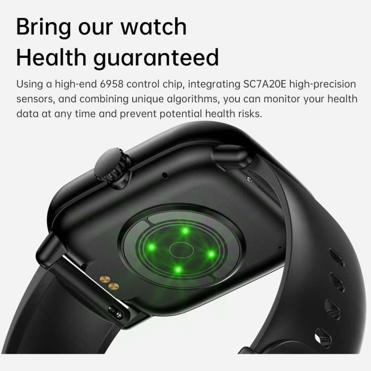 Y80 2.01 inch IPS HD Screen Smart Watch Supports Bluetooth Call / Health Monitoring(Black) - Smart Watches by PMC TechLife | Online Shopping South Africa | PMC TechLife | Buy Now Pay Later Mobicred