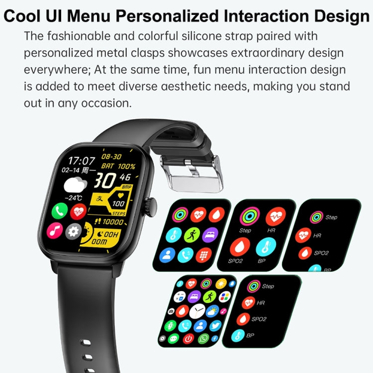 Y80 2.01 inch IPS HD Screen Smart Watch Supports Bluetooth Call / Health Monitoring(Black) - Smart Watches by PMC TechLife | Online Shopping South Africa | PMC TechLife | Buy Now Pay Later Mobicred