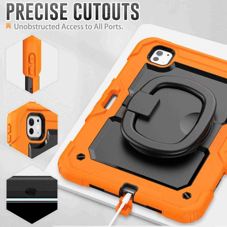 For iPad Pro 11 2024 Handle Silicone Hydric PC Tablet Case with Shoulder Strap(Orange) - iPad Pro 11 2024 Cases by PMC TechLife | Online Shopping South Africa | PMC TechLife | Buy Now Pay Later Mobicred