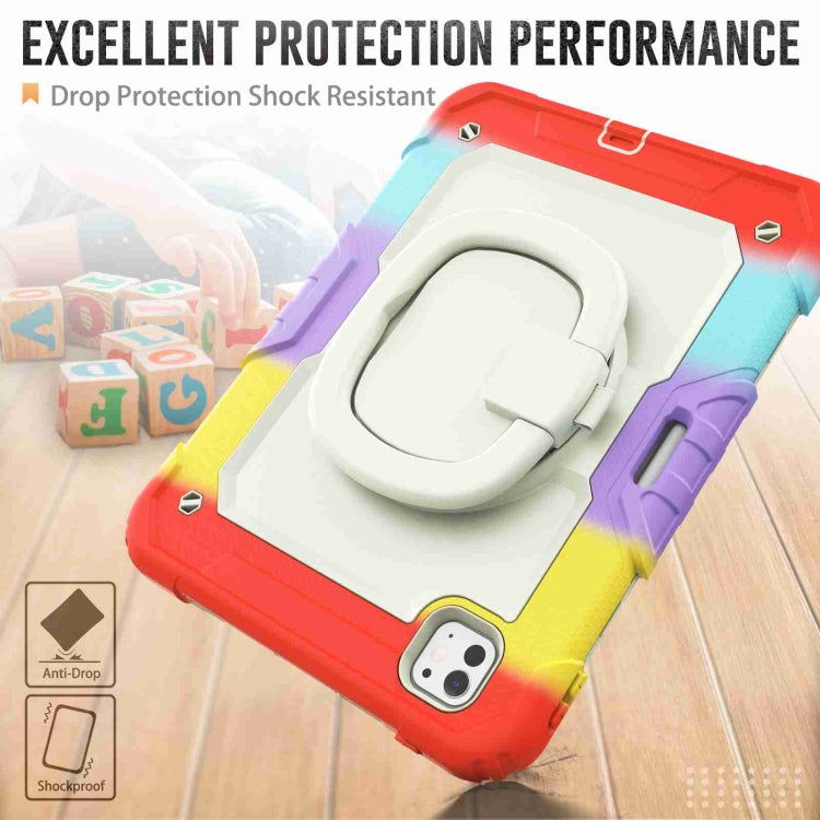 For iPad Pro 11 2024 Handle Silicone Hydric PC Tablet Case with Shoulder Strap(Camouflage Red) - iPad Pro 11 2024 Cases by PMC TechLife | Online Shopping South Africa | PMC TechLife | Buy Now Pay Later Mobicred