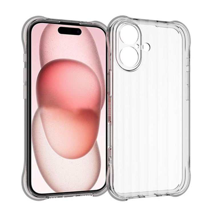 For iPhone 16 Plus Water Ripple Fine Hole TPU Phone Case(Transparent) - iPhone 16 Plus Cases by PMC TechLife | Online Shopping South Africa | PMC TechLife | Buy Now Pay Later Mobicred