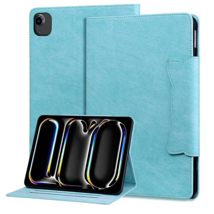 For iPad Air 11 2024 / Air 5 / Air 4 Cat Buckle Leather Smart Tablet Case(Sky Blue) - iPad Air 11 2024 Cases by PMC TechLife | Online Shopping South Africa | PMC TechLife | Buy Now Pay Later Mobicred