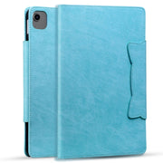 For iPad Air 11 2024 / Air 5 / Air 4 Cat Buckle Leather Smart Tablet Case(Sky Blue)