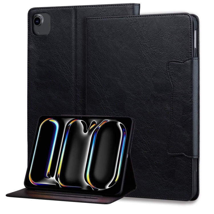 For iPad Air 11 2025 / 2024 / Air 5 / Air 4 Cat Buckle Leather Smart Tablet Case(Black) - free shipping - PMC TechLife - Order now!