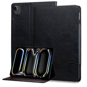 For iPad Air 11 2025 / 2024 / Air 5 / Air 4 Cat Buckle Leather Smart Tablet Case(Black)