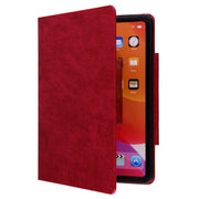 For iPad Air 11 2025 / 2024 / Air 5 / Air 4 Cat Buckle Leather Smart Tablet Case(Red)