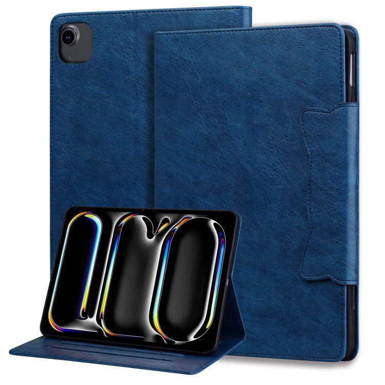 For iPad Air 11 2025 / 2024 / Air 5 / Air 4 Cat Buckle Leather Smart Tablet Case(Royal Blue) - iPad Air 11 2025 / 2024 Cases by PMC TechLife | Online Shopping South Africa | PMC TechLife | Buy Now Pay Later Mobicred