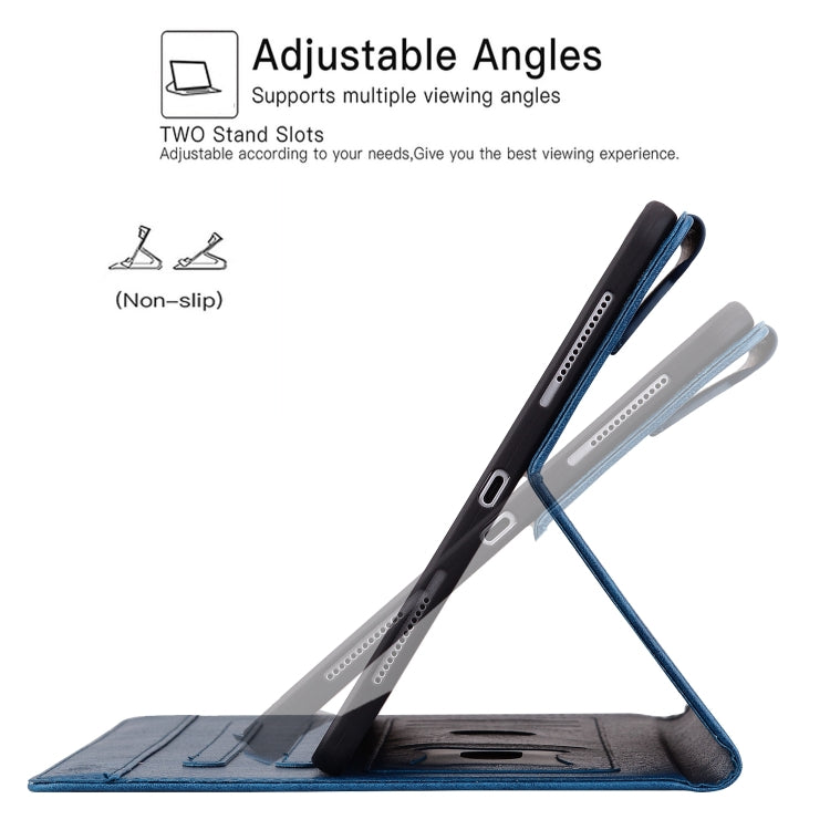 For iPad Pro 11 2024 Cat Buckle Leather Smart Tablet Case(Royal Blue) - iPad Pro 11 2024 Cases by PMC TechLife | Online Shopping South Africa | PMC TechLife | Buy Now Pay Later Mobicred