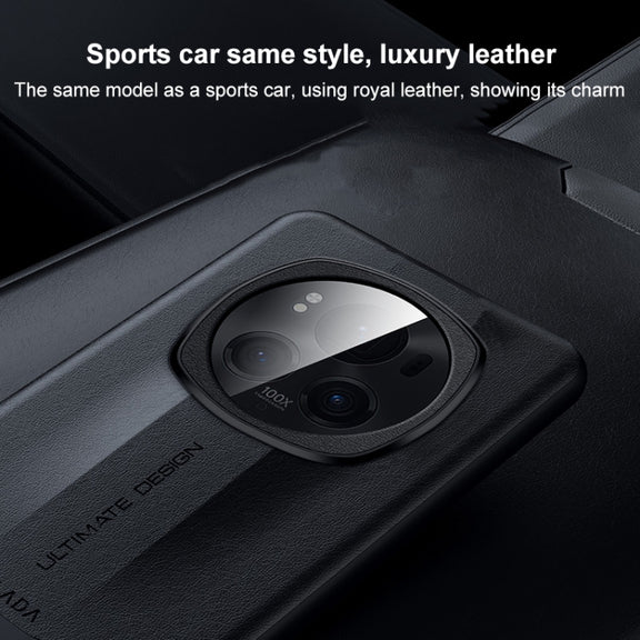 For Honor Magic6 SULADA Splicing Plain Leather PC Shockproof Phone Case(Midnight Blue)
