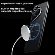 For Huawei Pura 70 SULADA 600D Kevlar Texture PC Shockproof Phone Case(Blue)