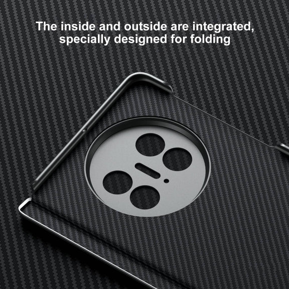 For Huawei Mate X3 SULADA 600D Kevlar Texture PC Shockproof Phone Case(Black)