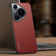 For Huawei Pura 70 Pro / 70 Pro+ SULADA Frameless Top Layer Cowhide Leather + PC Phone Case(Red) - Huawei Cases by SULADA | Online Shopping South Africa | PMC TechLife | Buy Now Pay Later Mobicred
