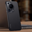 For Huawei Pura 70 Ultra SULADA Frameless Top Layer Cowhide Leather + PC Phone Case(Black) - Huawei Cases by SULADA | Online Shopping South Africa | PMC TechLife | Buy Now Pay Later Mobicred