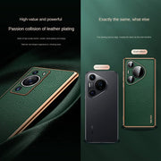For Huawei Pura 70 Pro SULADA TPU + Litchi Texture Leather Phone Case(Red)