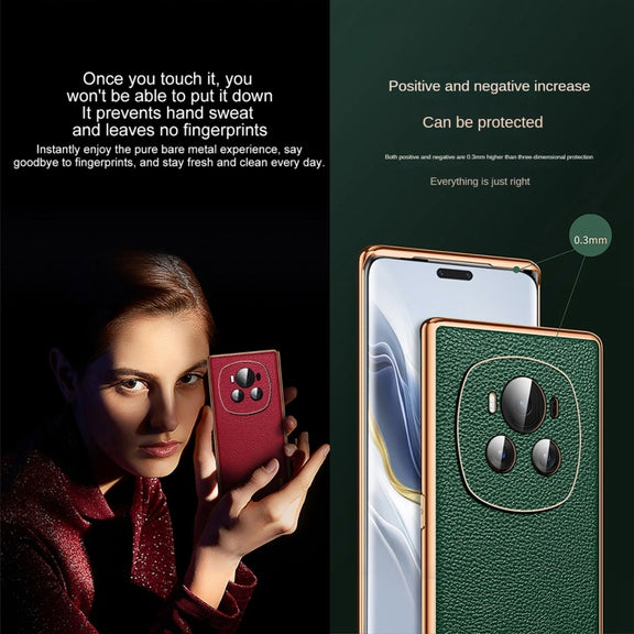For Honor Magic6 SULADA TPU + Litchi Texture Leather Phone Case(Red)