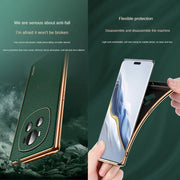 For Honor Magic6 Pro SULADA TPU + Litchi Texture Leather Phone Case(Orange)