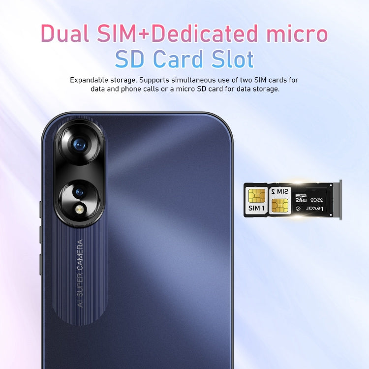 SDT81 / A38, 2GB+16GB, 6.3 inch Screen, Face Identification, Android 10.0 MTK6737 Quad Core, Network: 4G, Dual SIM(Gold)