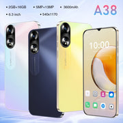 SDT81 / A38, 2GB+16GB, 6.3 inch Screen, Face Identification, Android 10.0 MTK6737 Quad Core, Network: 4G, Dual SIM(Gold)