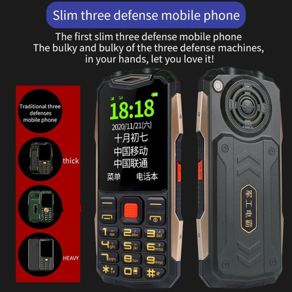 K1+ 4G Elder Rugged Phone, 2.6 inch, 1500mAh Battery, LED Flashlight, Network: 4G, Dual SIM, SOS, Plug:US Plug(Orange)