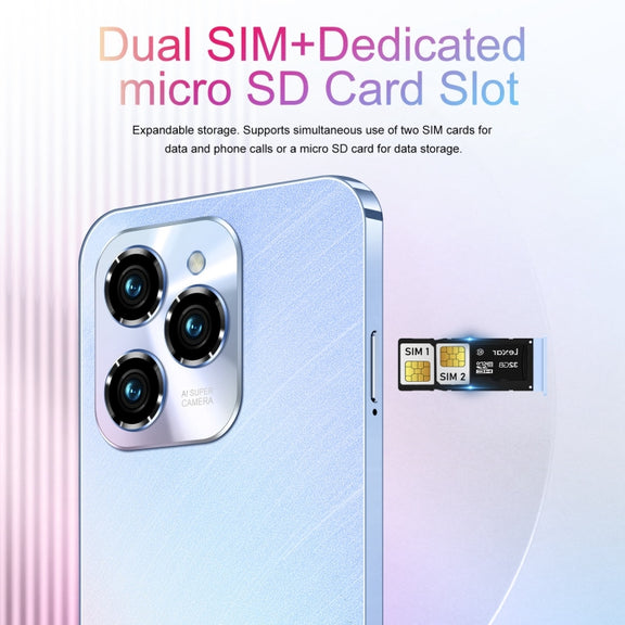 SDT83 / Hot40 Pro, 2GB+16GB, 6.3 inch Screen, Face Identification, Android 10.0 MTK6737 Quad Core, Network: 4G, Dual SIM(Blue)