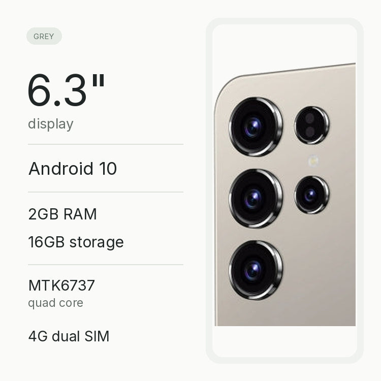Generic 6.3-inch Android smartphone, Grey - image 3