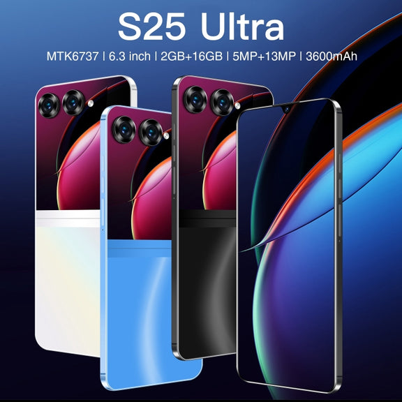 SDT90 / S25 Ultra, 2GB+16GB, 6.3 inch Screen, Face Identification, Android 10.0 MTK6737 Quad Core, Network: 4G, Dual SIM(Blue)